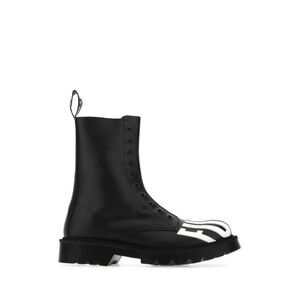 VTMNTS Logo Detail Combat Boots Men BLACK